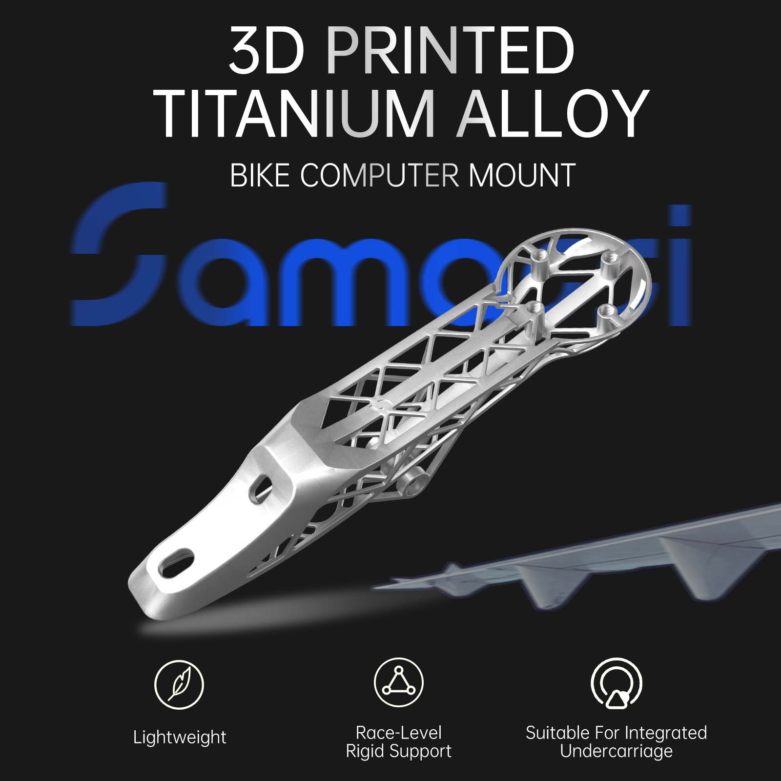 Scott Addict RC Titanium Bike Computer Mount Suit for Integrated Handlebar, Samassi Ultra-Light, Ultra-Strong Mount Perfect Fit for Your Ultimate Ride